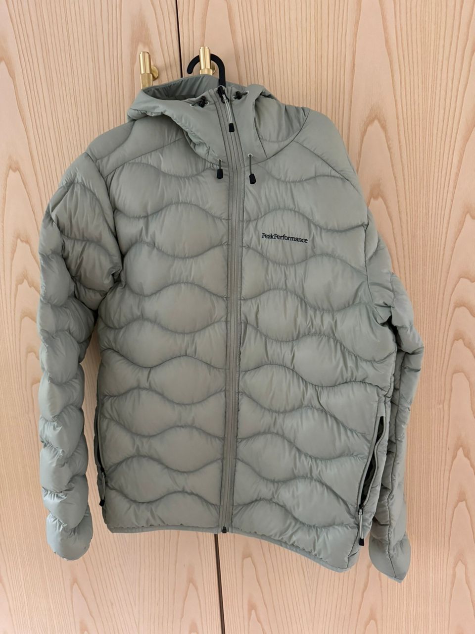 Peak performance helium down hood jacket