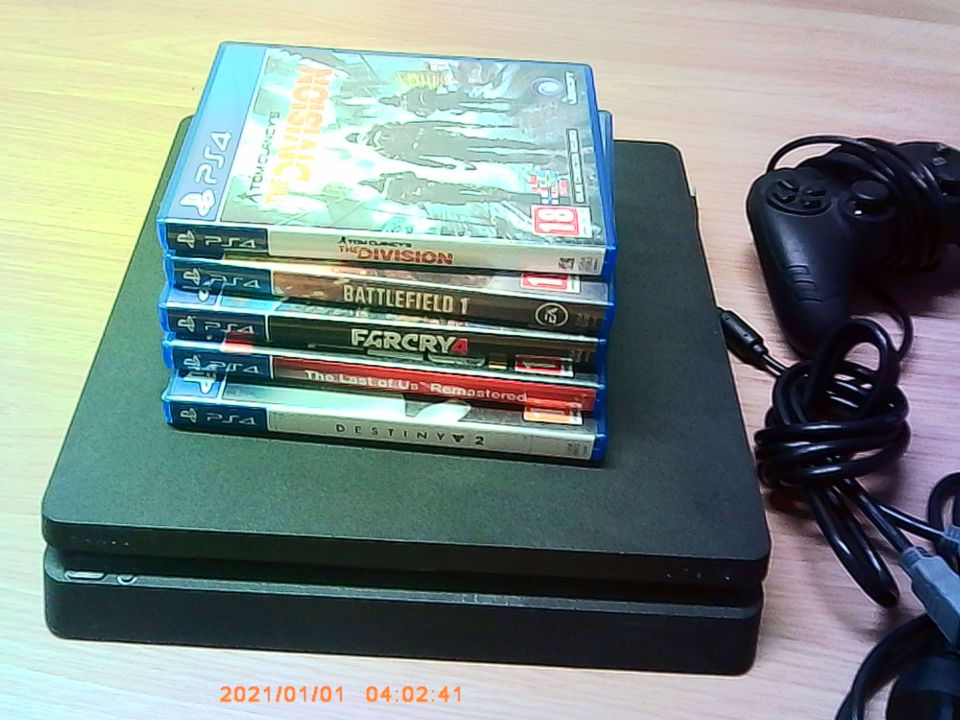 PS 4  pelikonsoli SLIM  500gb+pelit