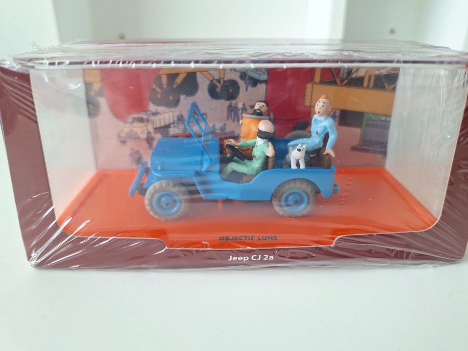 Tintti-keräilyfiguuri Jeep CJ 2a, Päämääränä kuu