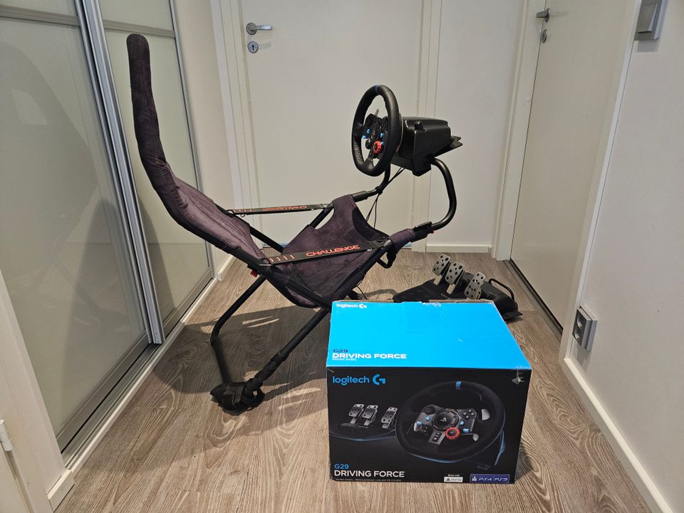 Ajosimulaattori (Logitech G29 ja Playseat Challenge)