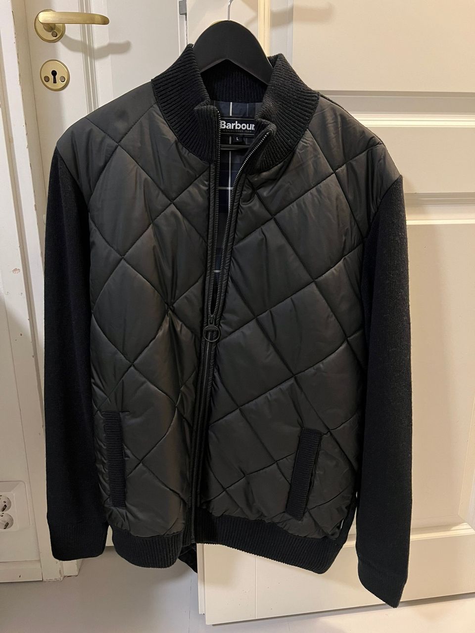 Barbour arch diamond quilt knit