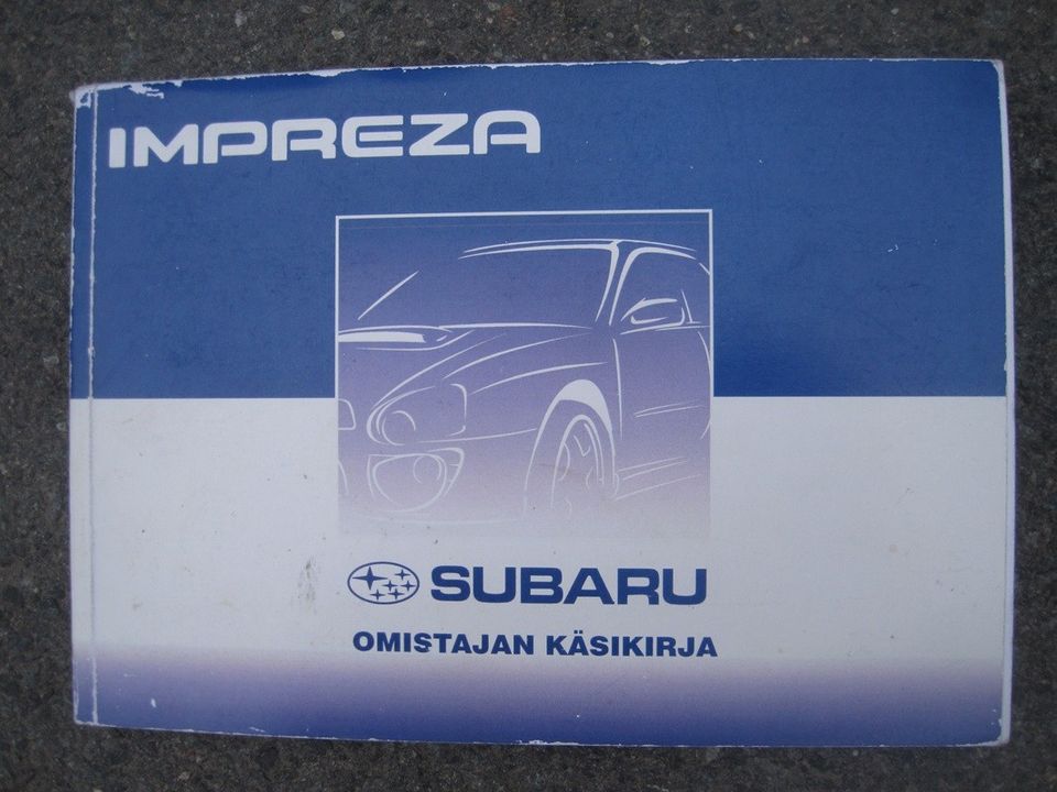 Subaru Imbreza käyttö-ohjekirja Suomen-kielinen