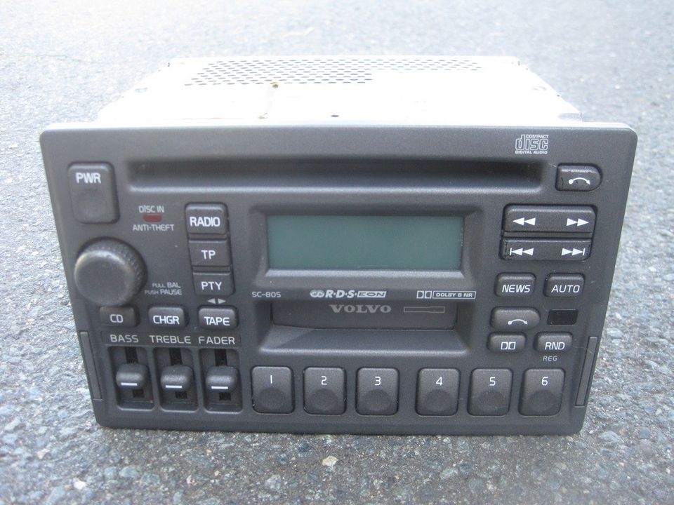 Volvo alkuperäinen SC-805 radio CD-soitin kasettisoitin soitin