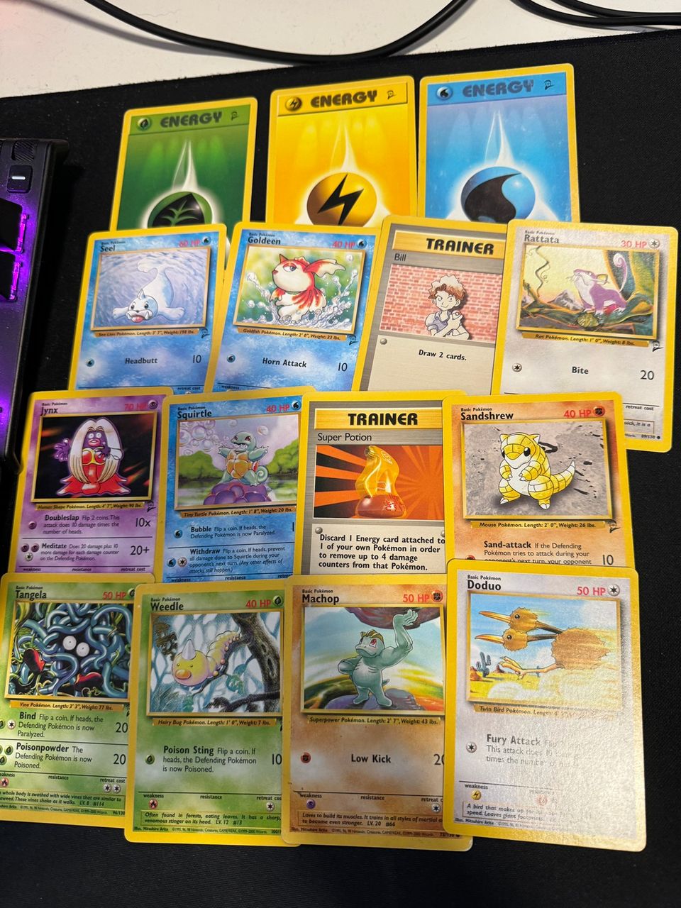 17kpl WOTC Base Set 2 Pokemon kortteja (ei tuplia)