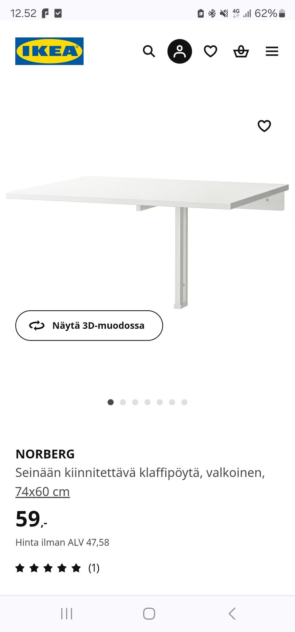 UUSI Ikea klaffipöytä