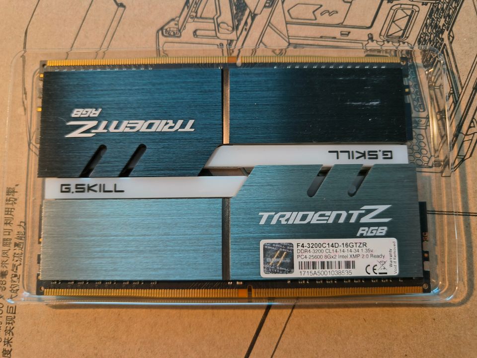 G Skill TridentZ 2x8gb (16gb) 3200/3600mhz CL14 DDR4