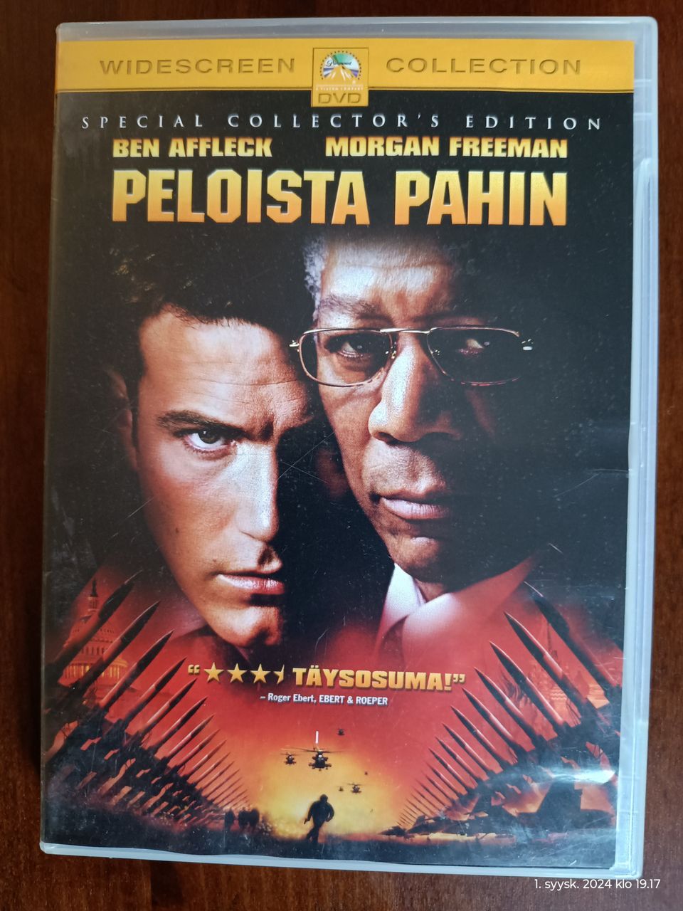 Peloista pahin DVD