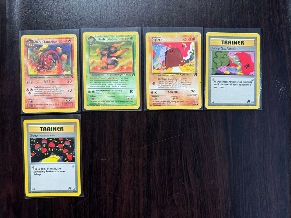 Team Rocket Pokemon kortit 5kpl - WOTC