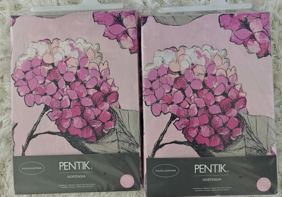 Pentik Hortensia pussilakanasetti x2