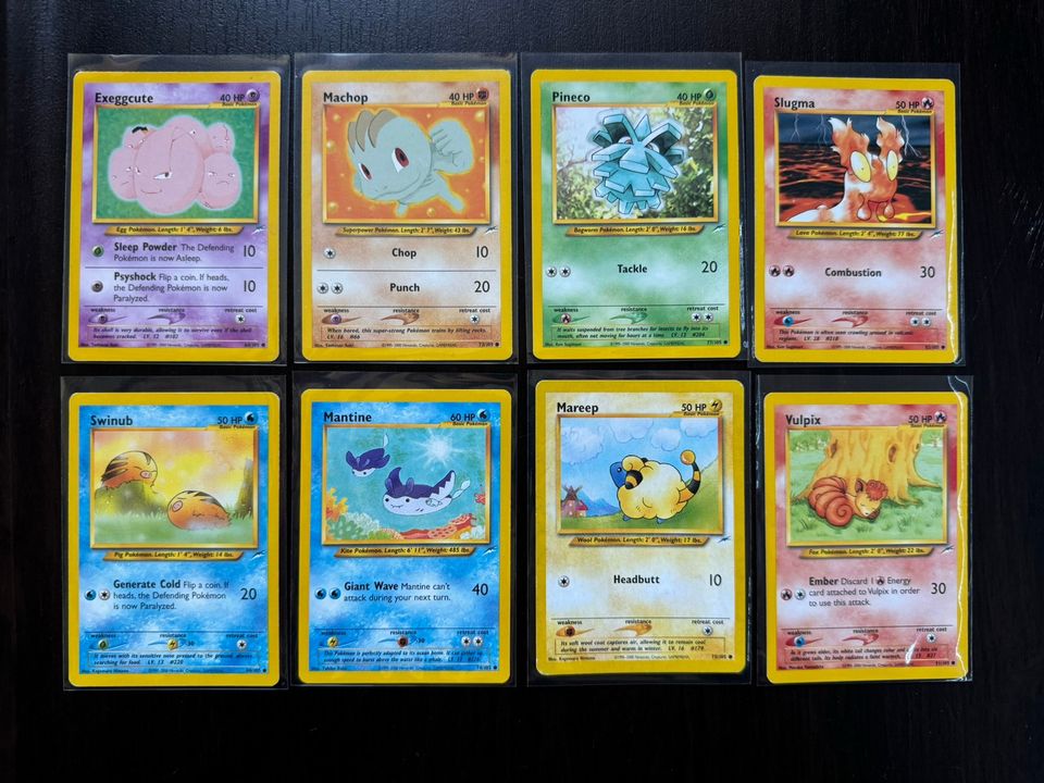 Pokemon kortit 8kpl Neo Destiny - WOTC