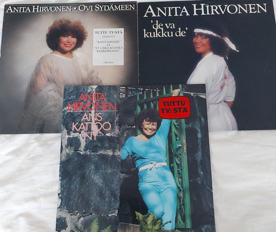 Anita Hirvonen vinyyli-LPt 1981-1983