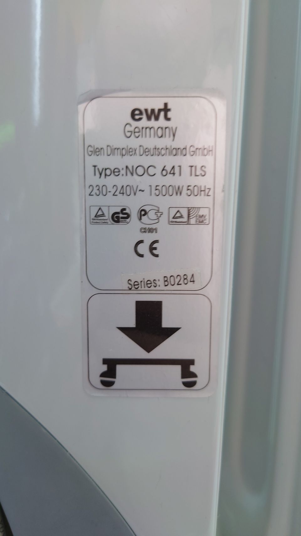 ewt Germany -Lämpöpatteri 1500W