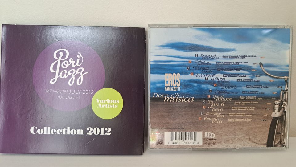 2 kpl CD Pori Jazz collection ja Dove c'e Musica