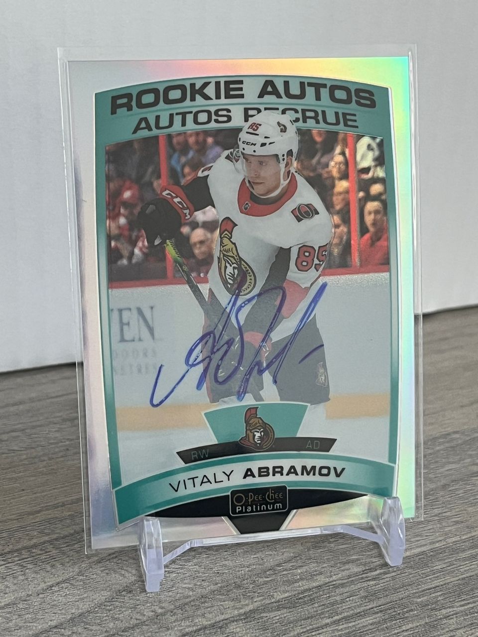 2019-20 OPC Platinum Rookie Autographs Rainbow #RVA Vitaly Abramov B