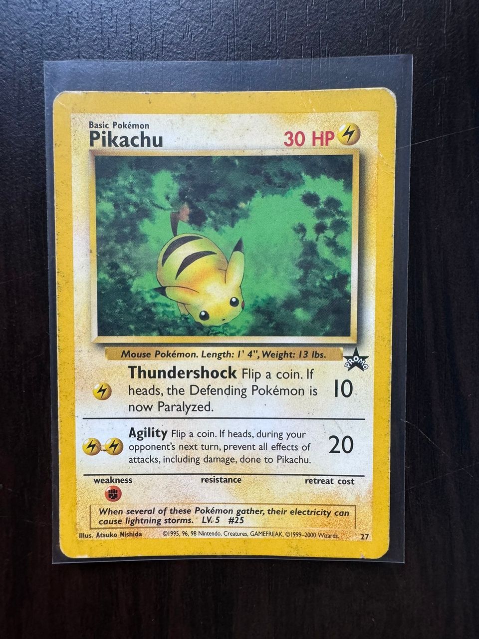 Pokemon Pikachu WOTC Black Star Promo 27