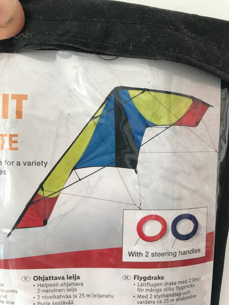 Uusi LIDL Stunt Kite 190cm