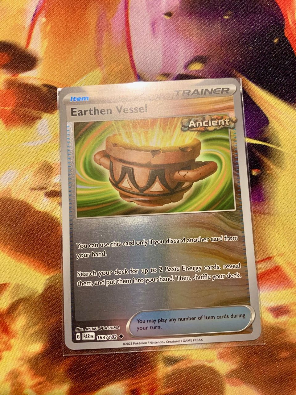 Earthen Vessel 163/182 (reverse holo)  (Pokemon TCG / Paradox Rift)