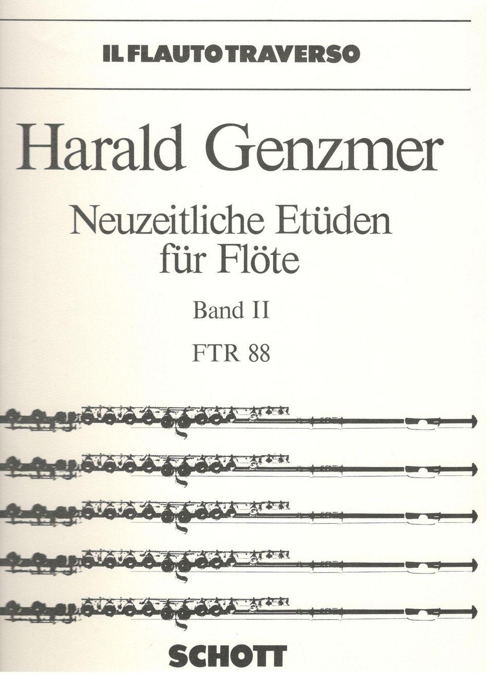 Genzmer: Neuzeitliche Etüden für Flöte II