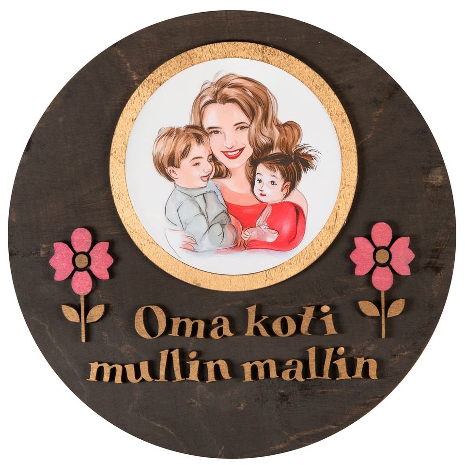 Oma koti mullin mallin -sisustustaulu