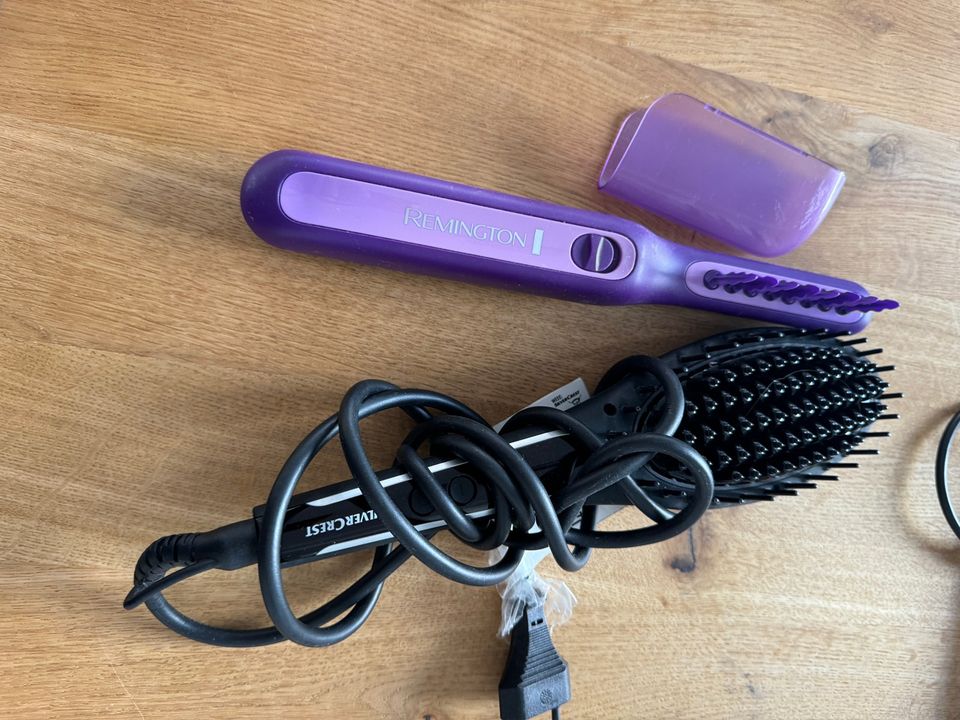 Remington detangler and silver crest straightener