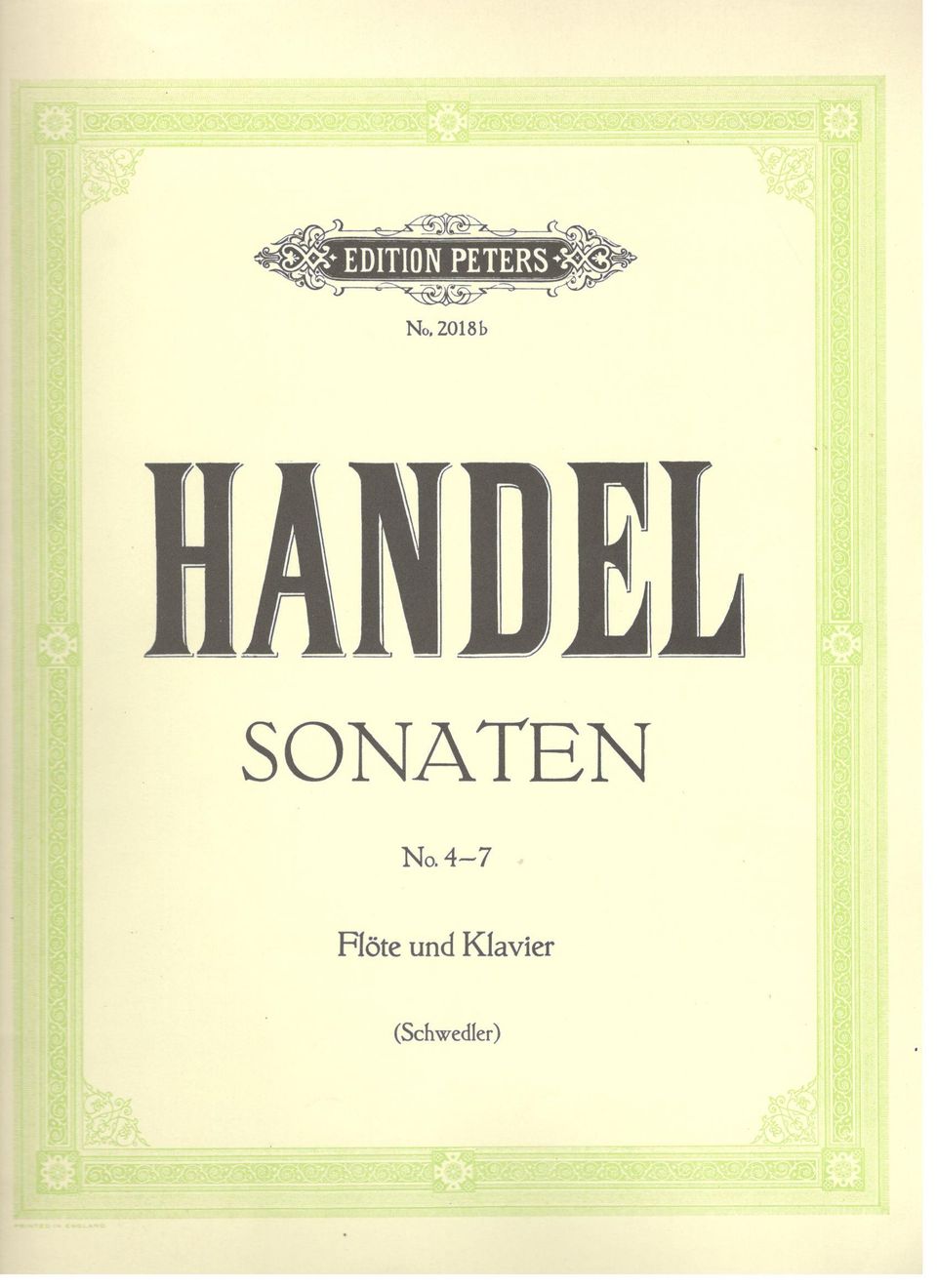 Händel: Sonaten No. 4-7 huilulle ja pianolle