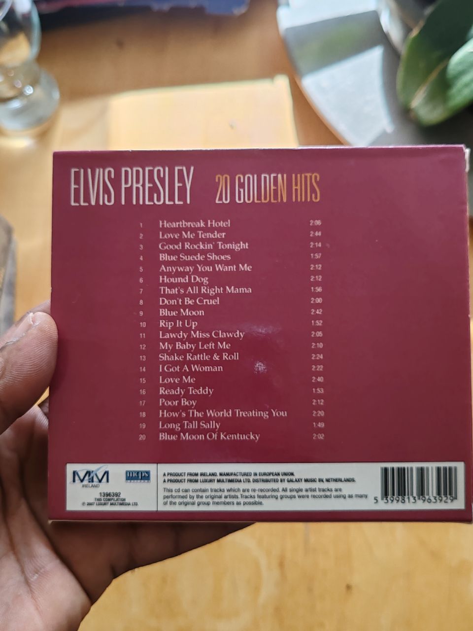 Elvis Presley 3 case CD and 1 CD 20 golden hita