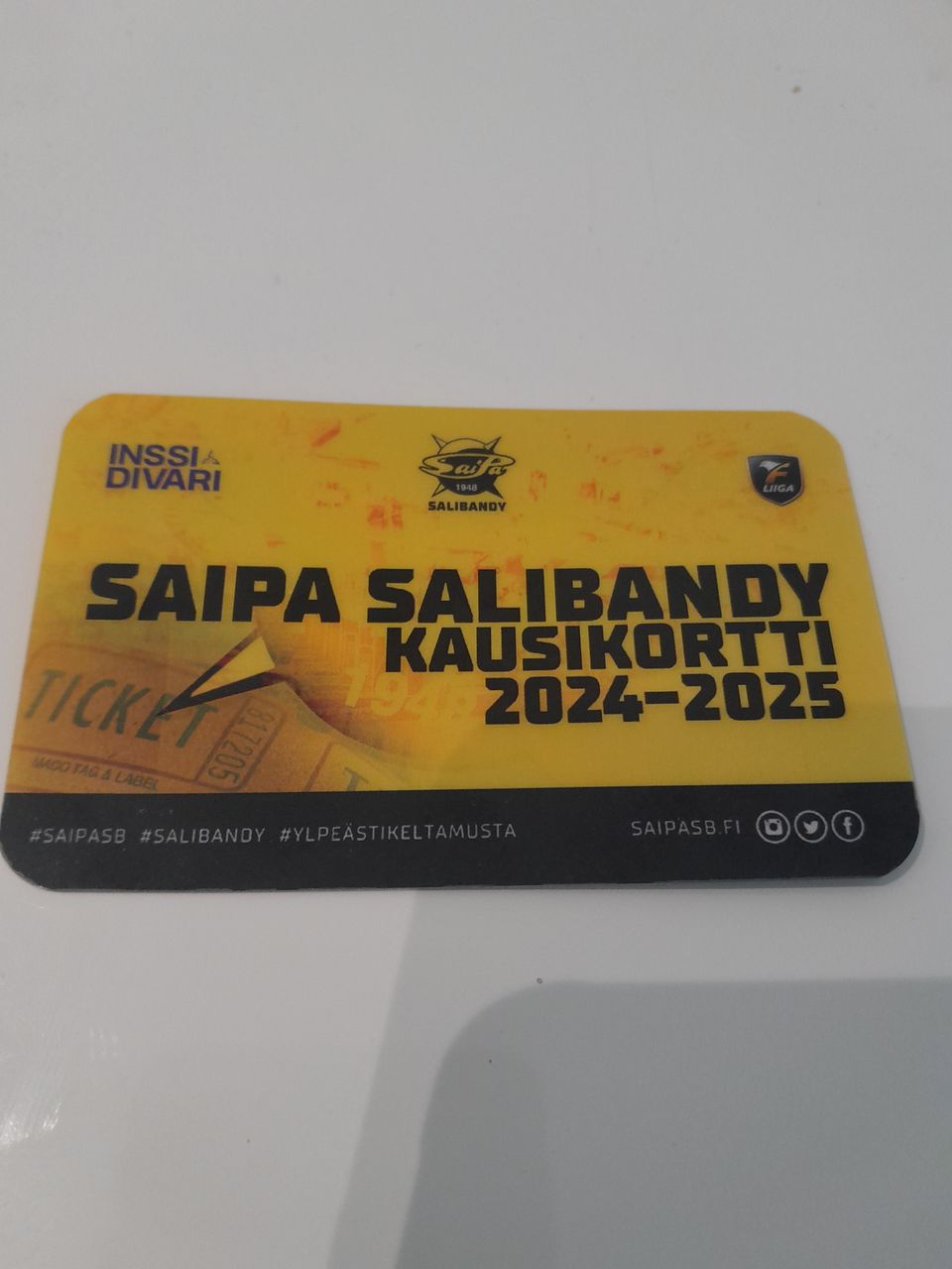 Saipa salibandy kausikortti 2024-2025