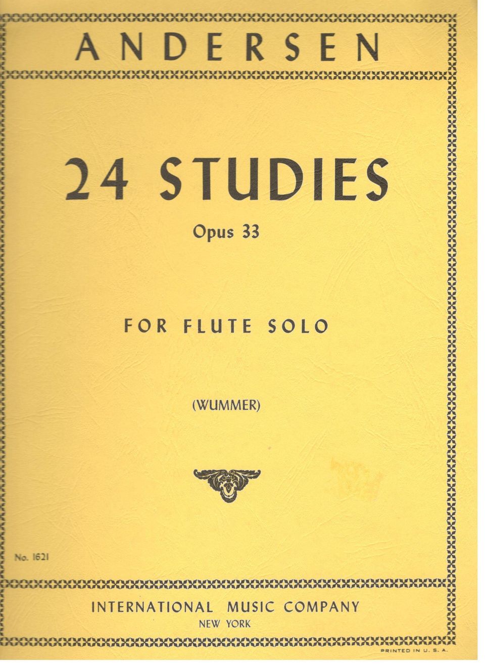 Andersen: 24 Studies op. 33 for Flute Solo