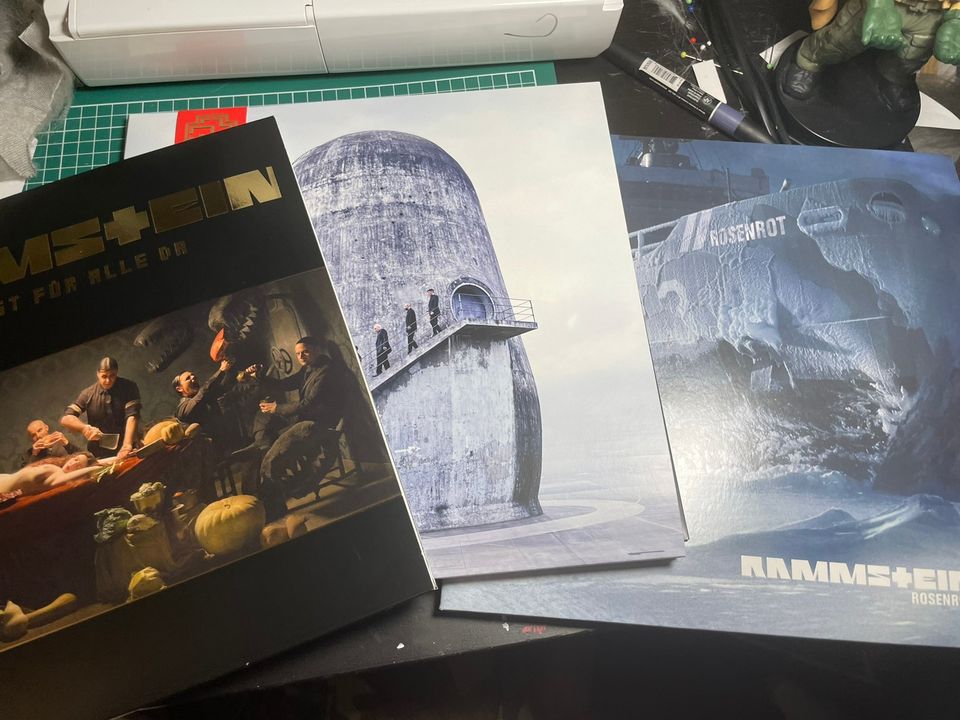 3 rammstein vinyylilevyä