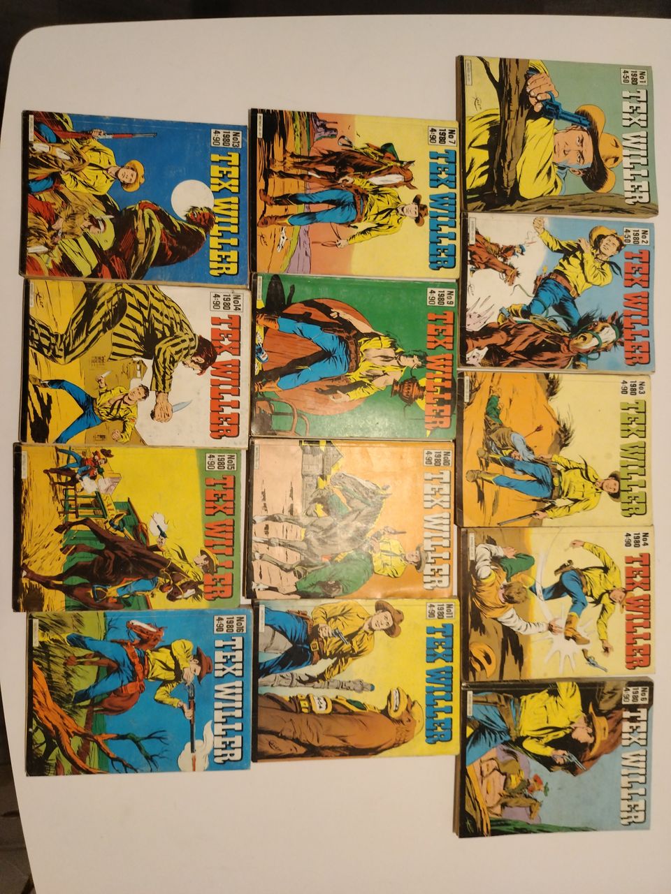 Tex Willer 1980/1,2,3,4,6,7,9,10,11,13,14,15,16