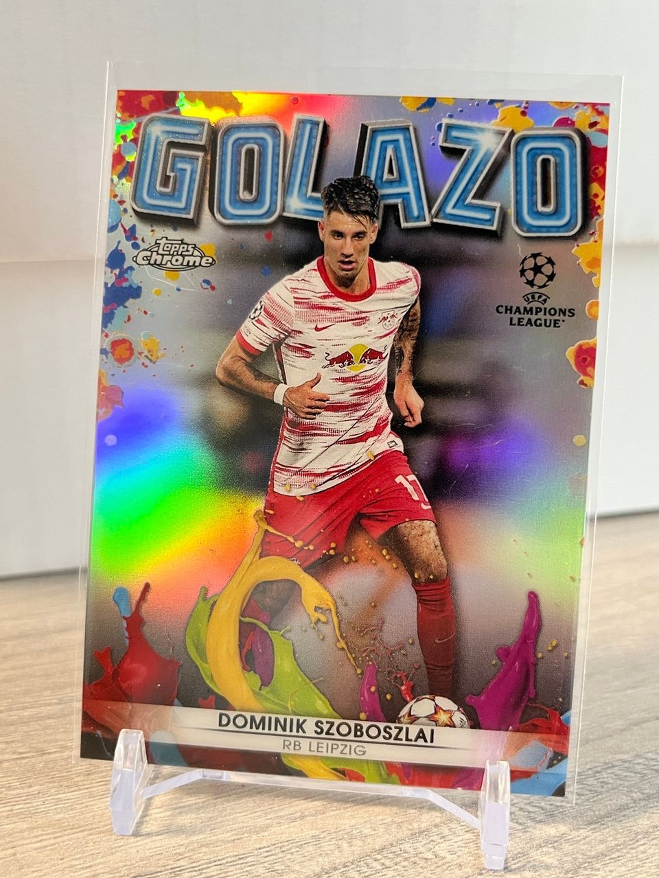 2021-22 Topps Chrome UCL Golazo #G-3 Dominik Szoboszlai