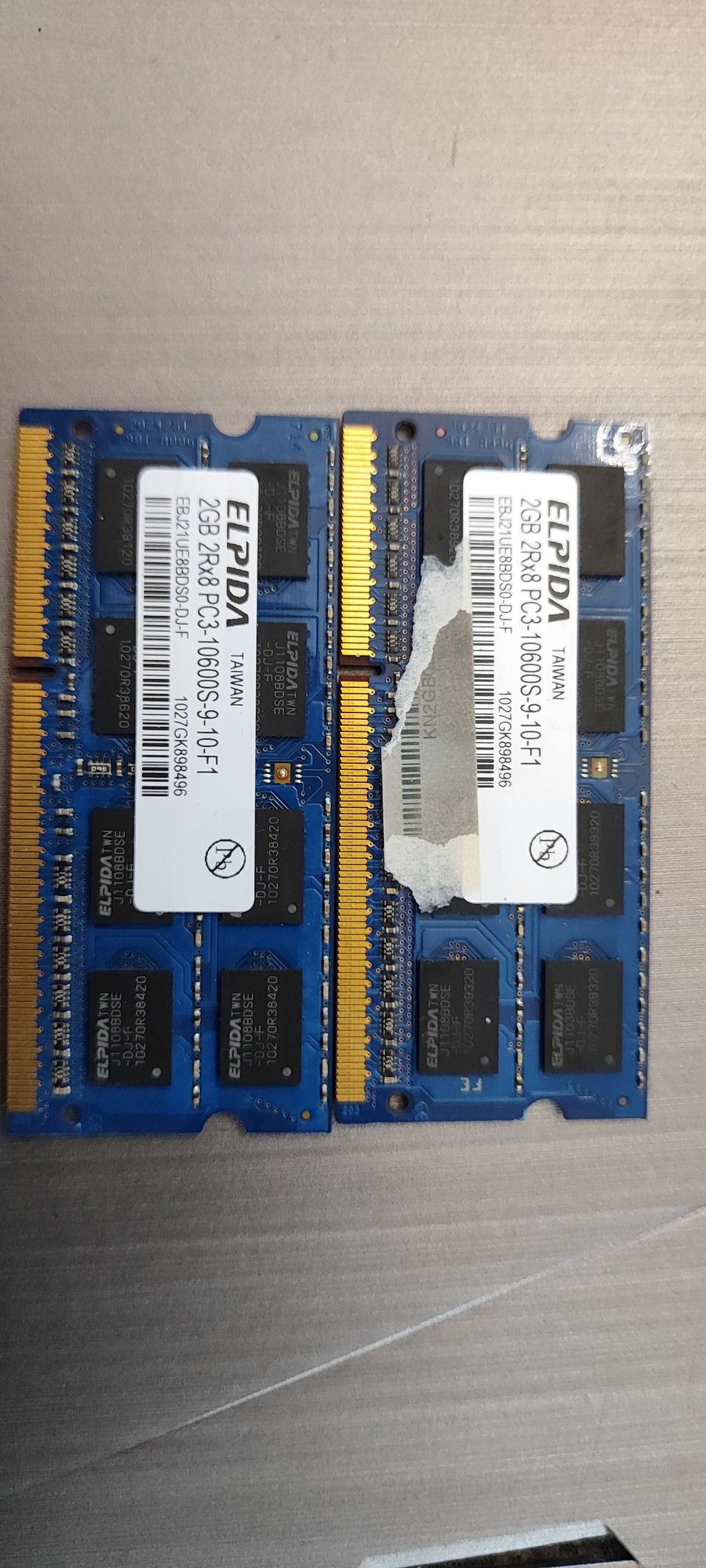 2x2gb ddr3 so-dimm läppärimuisti