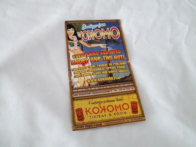 Kokomo Tikibar & Room flyer, 2011, Helsinki