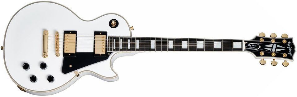 UUSI Epiphone Les Paul Custom - Alpine White (Inspired by Gibson Custom)