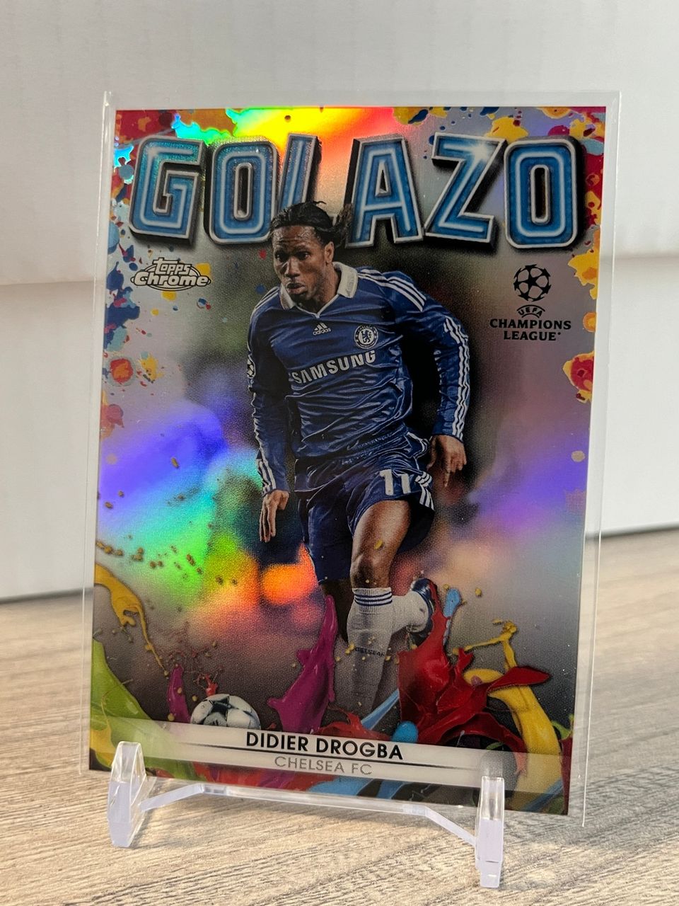 2021-22 Topps Chrome UCL Golazo #G-5 Didier Drogba