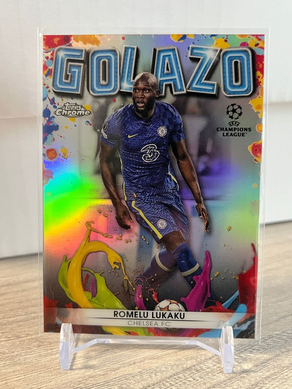 2021-22 Topps Chrome UCL Golazo #G-7 Romelu Lukaku