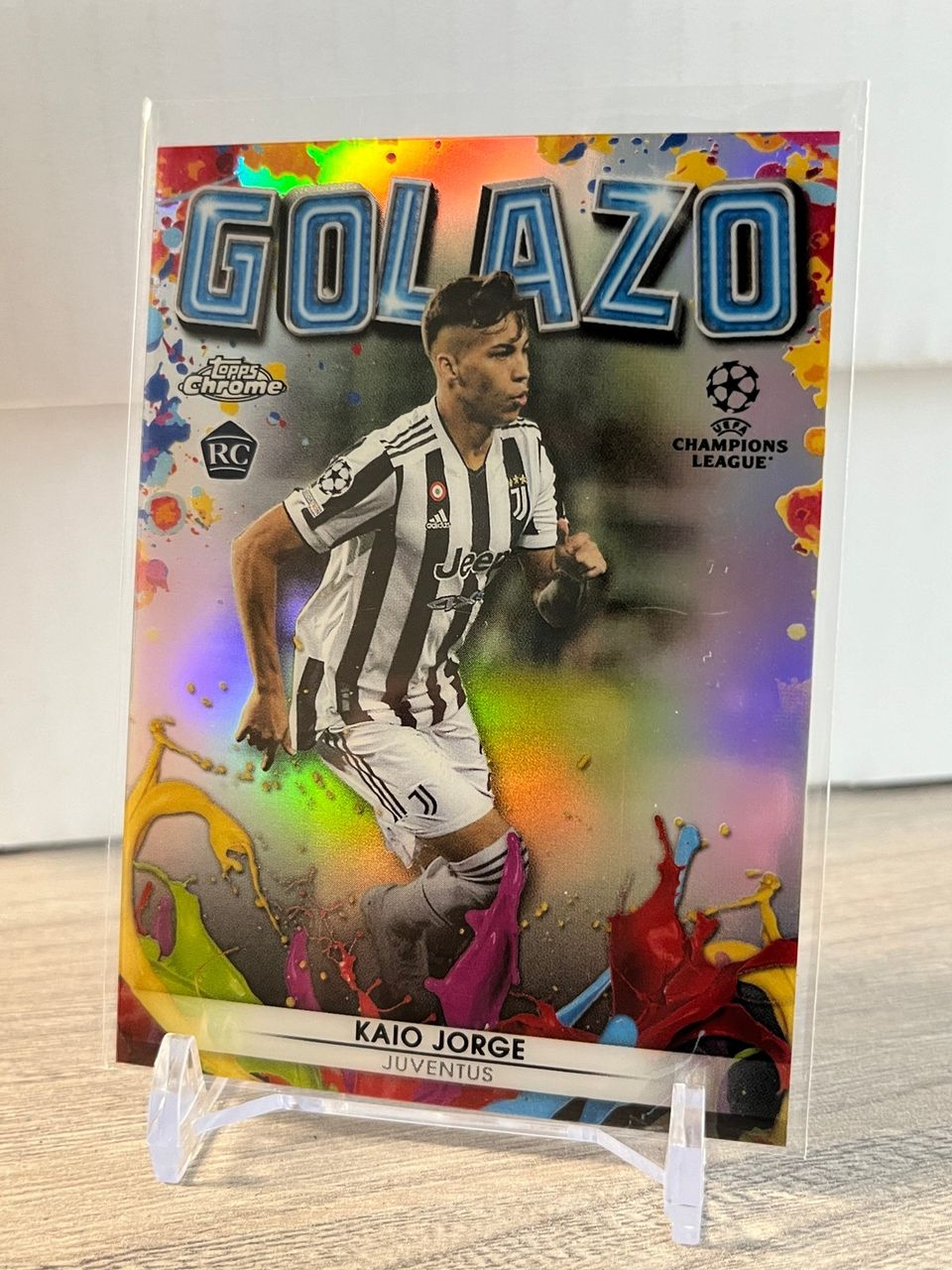 2021-22 Topps Chrome UCL Golazo #G-6 Kaio Jorge RC