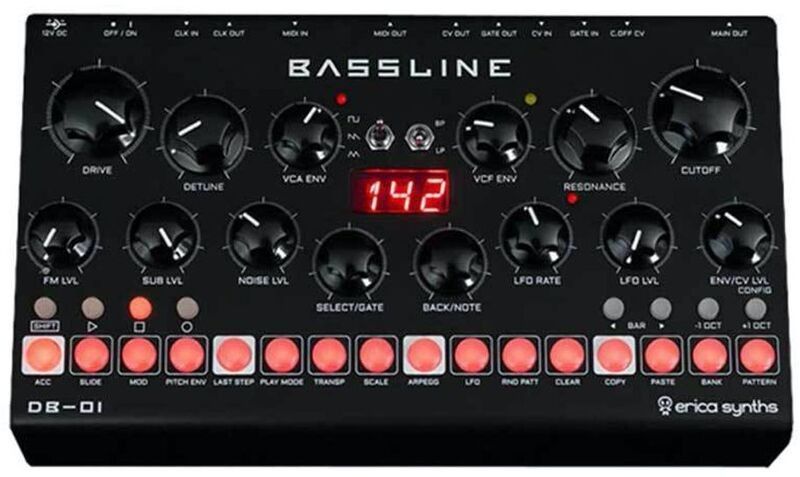 Erica synths DB-01 bassline syntetisaattori