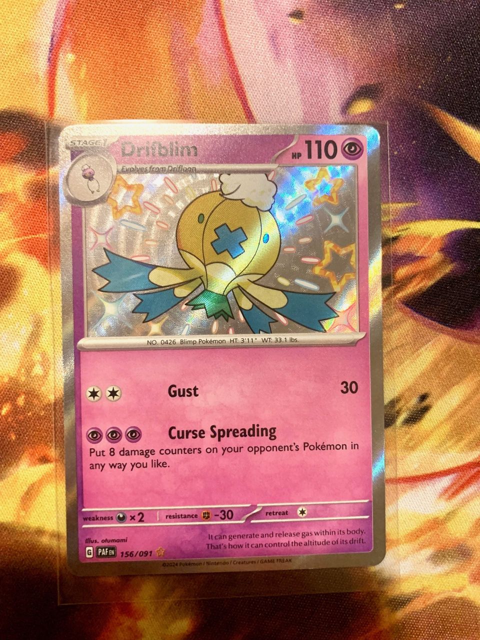 Drifblim 156/091  (Pokemon TCG / Paldean Fates)