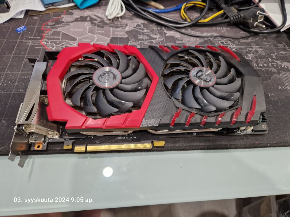 Näytönohjain MSI GTX1070 8GB