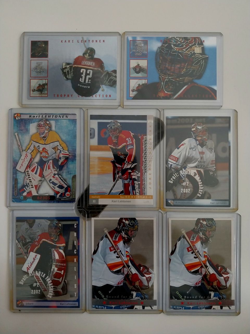 Kari Lehtonen Cardset 8kpl jääkiekkokorttisetti