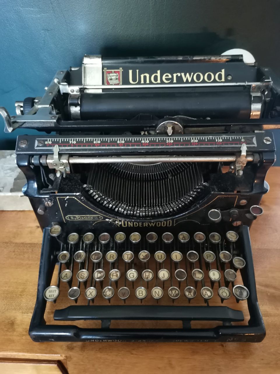 Kirjoituskone Underwood no. 5