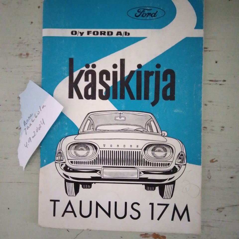 Ford Taunus 17m huoltokirja