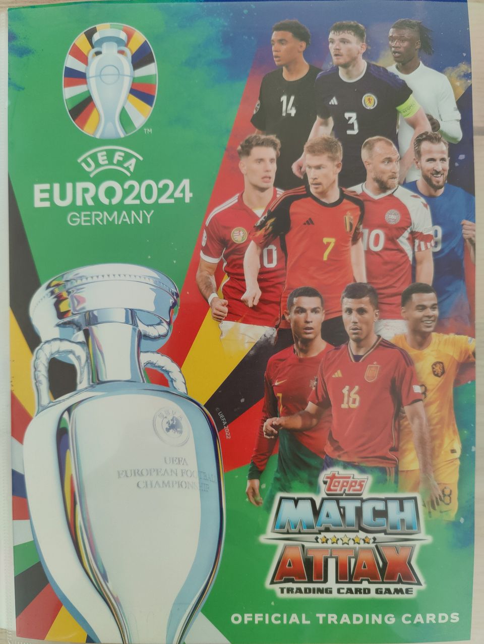 Euro 24 Match Attax jalkapallokortteja