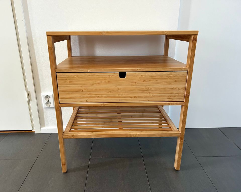 Ikea Nordkisa sivupöytä bambua 40 cm x 60 cm