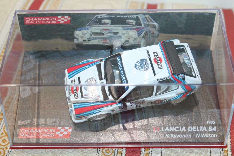 Ralliauto 1:43 Mestareiden ralliautot B-ryhmä Lancia Delta S4 Henri Toivonen