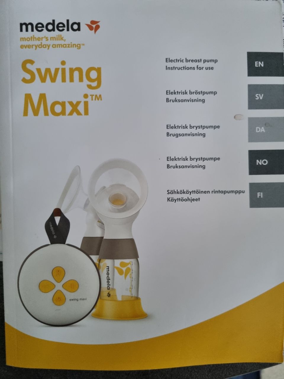 Medela swing max sähköinen rintapumppu,-23 ostettu