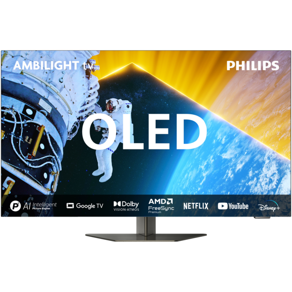 Philips 55" 4K OLED Google TV (2024), Musta