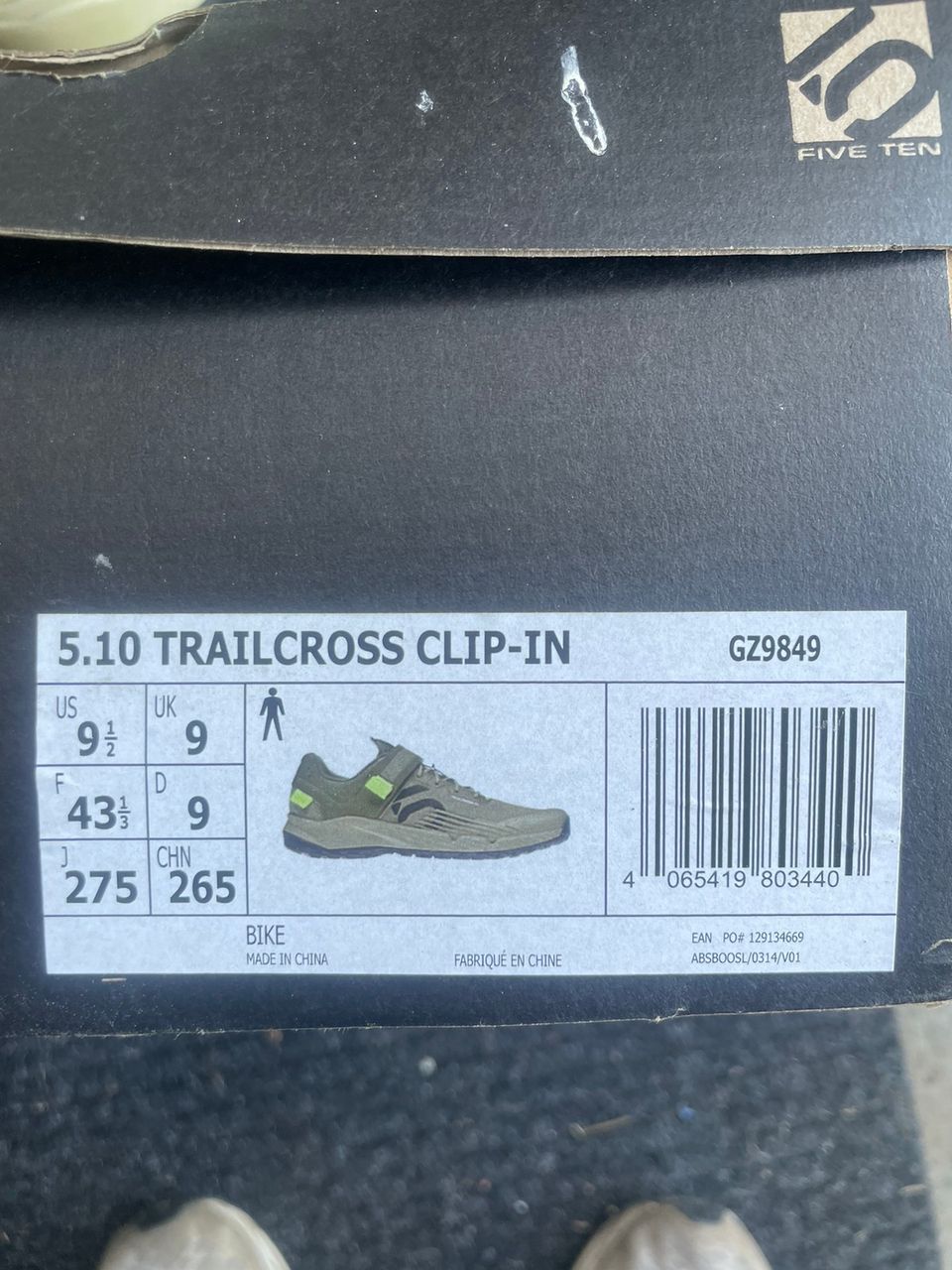 Adidas 5.10 Trailcross Clip-in 43 1/3