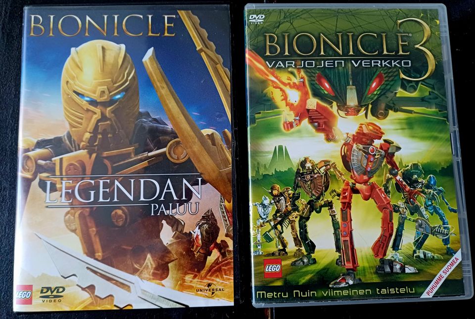 Bionicle Lego dvd elokuvat 4 e/ kpl